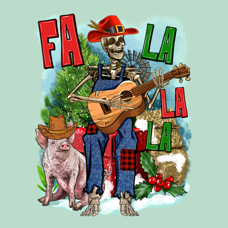Fa La La La Skeleton Farm Premium Hoodie by NancyCooperArtShop | Teevron