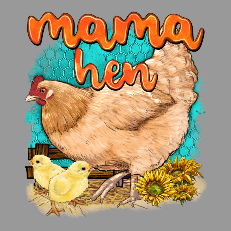 Mama Hen With Sunflowers Vintage Hoodie by texasbilliewilder | Teevron