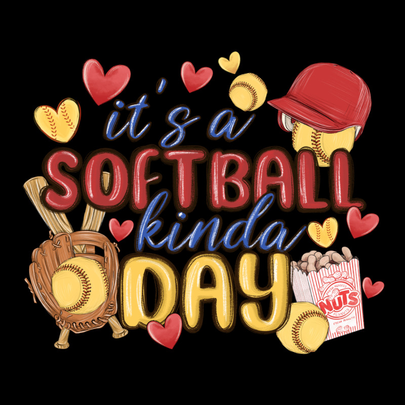 It's A Softball Kinda Day Premium Sweatshirt by MaliasSmallBusiness | Teevron