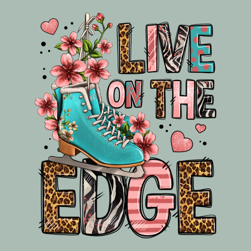 Live On The Edge Ice Skating Classic Tee by FaDigitalArtStudio | Teevron
