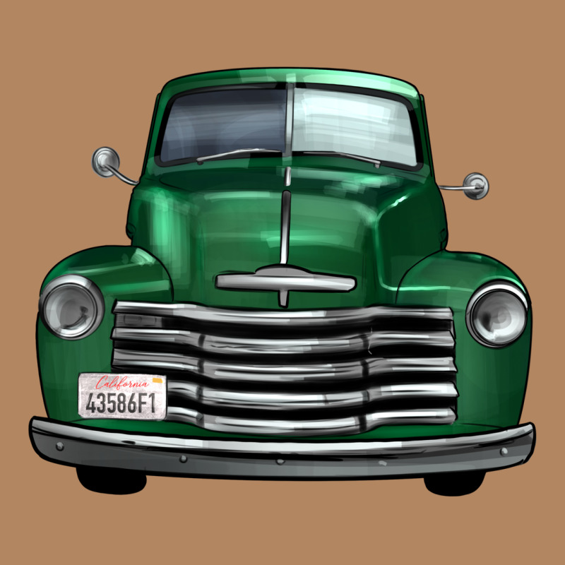 Western Green Truck Front View Long Sleeve Tee by FaDigitalArtStudio | Teevron
