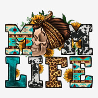 Western Momlife Skull With Bandana Urban Hoodie | Teevron