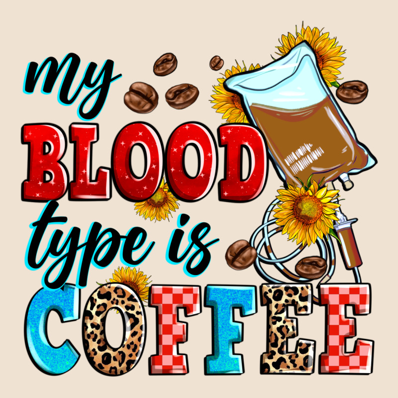 My Blood Type Is Coffee Urban Heavy Tee by Zillion Design Studio | Teevron
