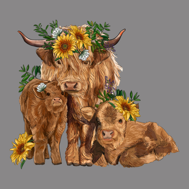 Highland Cow Family Vintage Tee by RanaPortraitStore | Teevron