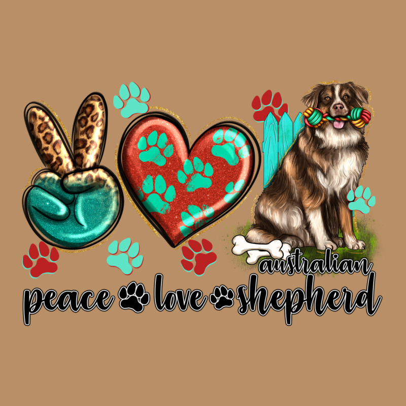 Peace Love Australian Shepherd Vintage Hoodie by texasbilliewilder | Teevron
