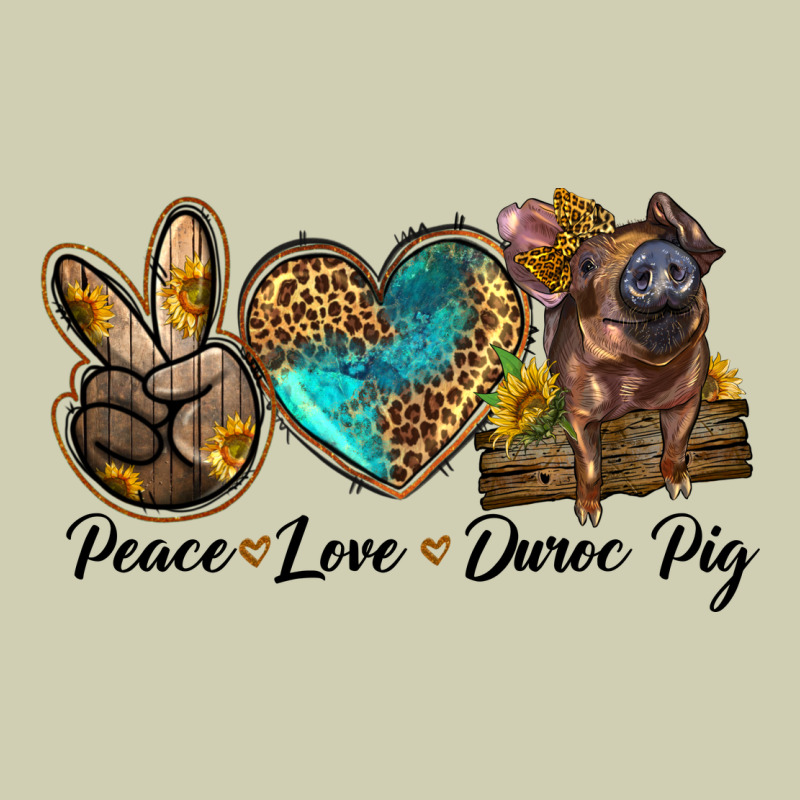 Peace Love Duroc Pig Heavy Core Tee by LillyAllenDesigns | Teevron