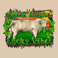 Thick Thighs Lucky Vibes Charolais Bull Heavyweight Sweatshirt | Teevron