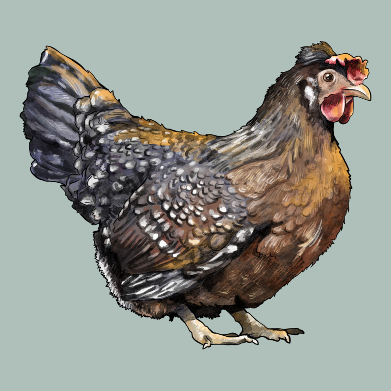 Cream Legbar Chicken Heavyweight Hoodie by LillyAllenDesigns | Teevron