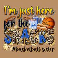 Im Just Here For The Snacks Basketball Sister Vintage Hoodie | Teevron