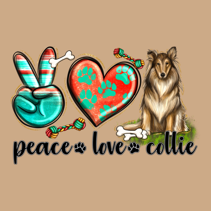 Peace Love Collie Vintage Hoodie by texasbilliewilder | Teevron