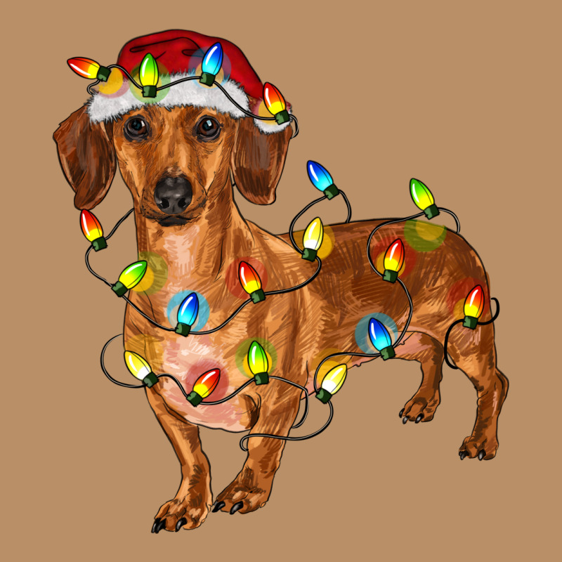 Dachshund Christmas Lights Vintage Hoodie by RanaPortraitStore | Teevron