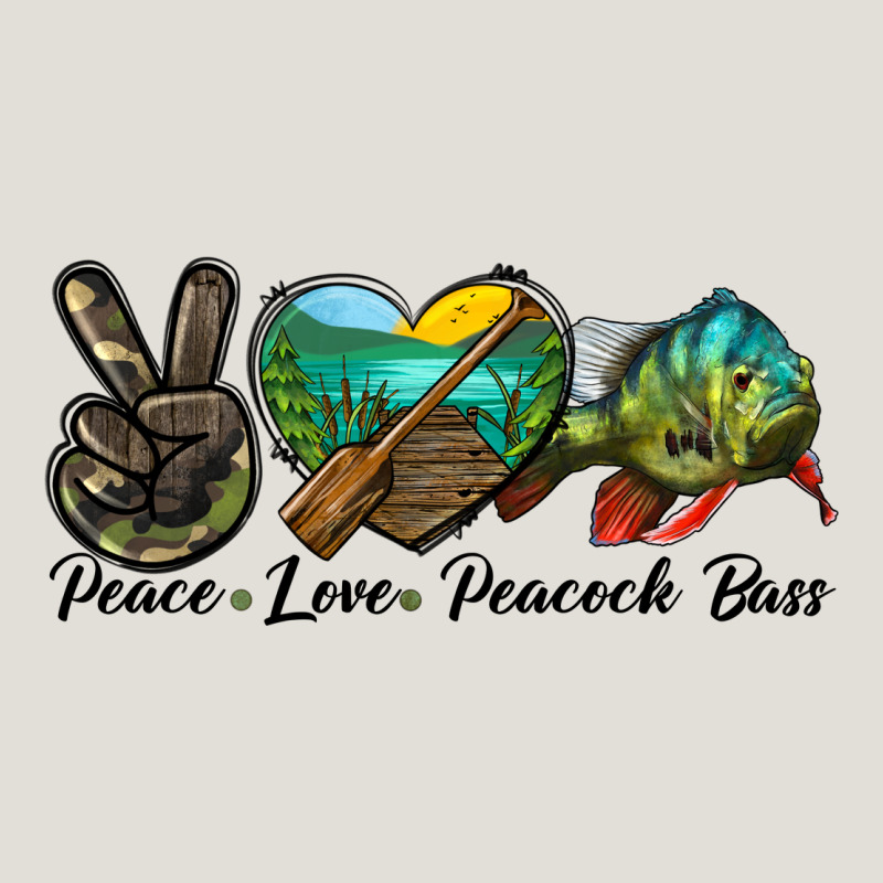 Peace Love Peacock Bass Heavy Core Tee by LillyAllenDesigns | Teevron