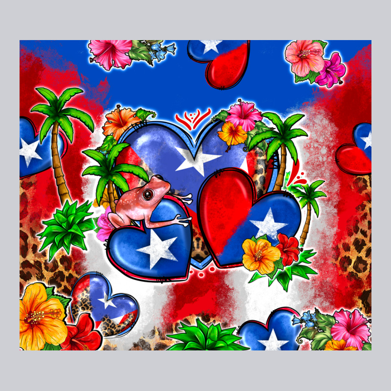 Puerto Rico Hearts Heavyweight Sweatshirt by Zillion Design Studio | Teevron