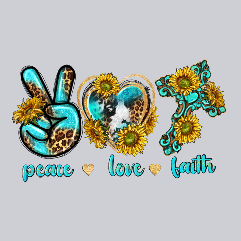Peace Love Faith Heavyweight Sweatshirt by texasbilliewilder | Teevron