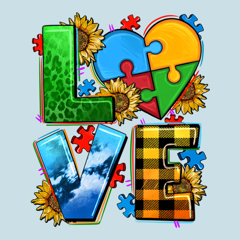 Love With Heart Sunflower Ladies Tee by AdoDesignShop | Teevron