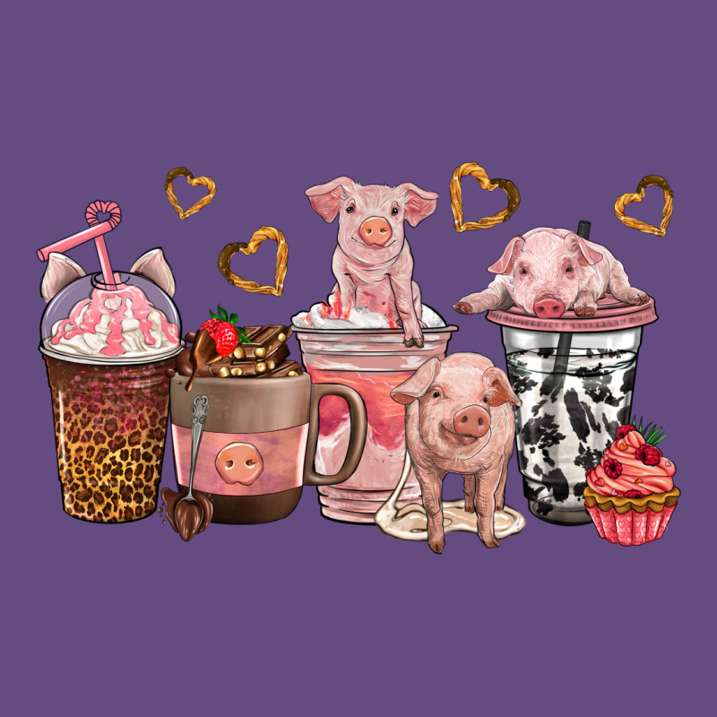 Pigs Coffee Cups Vintage Hoodie by texasbilliewilder | Teevron
