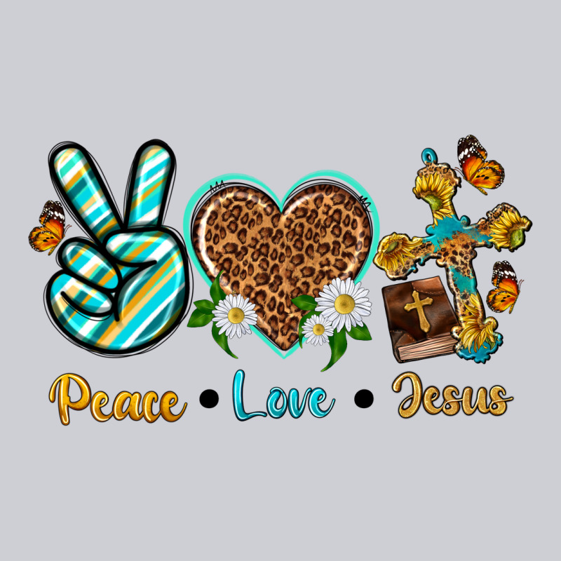 Peace Love Jesus Heavyweight Sweatshirt by texasbilliewilder | Teevron
