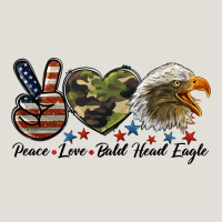 Peace Love Bald Head Eagle Heavy Core Tee | Teevron