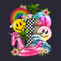 Summer Smile Face And Beach Vibes With Rainbow Tbw Vintage Tee | Teevron