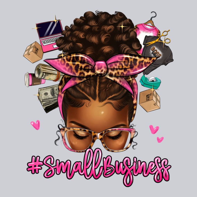 Small Business Afro Messy Bun Heavyweight Sweatshirt by texasbilliewilder | Teevron
