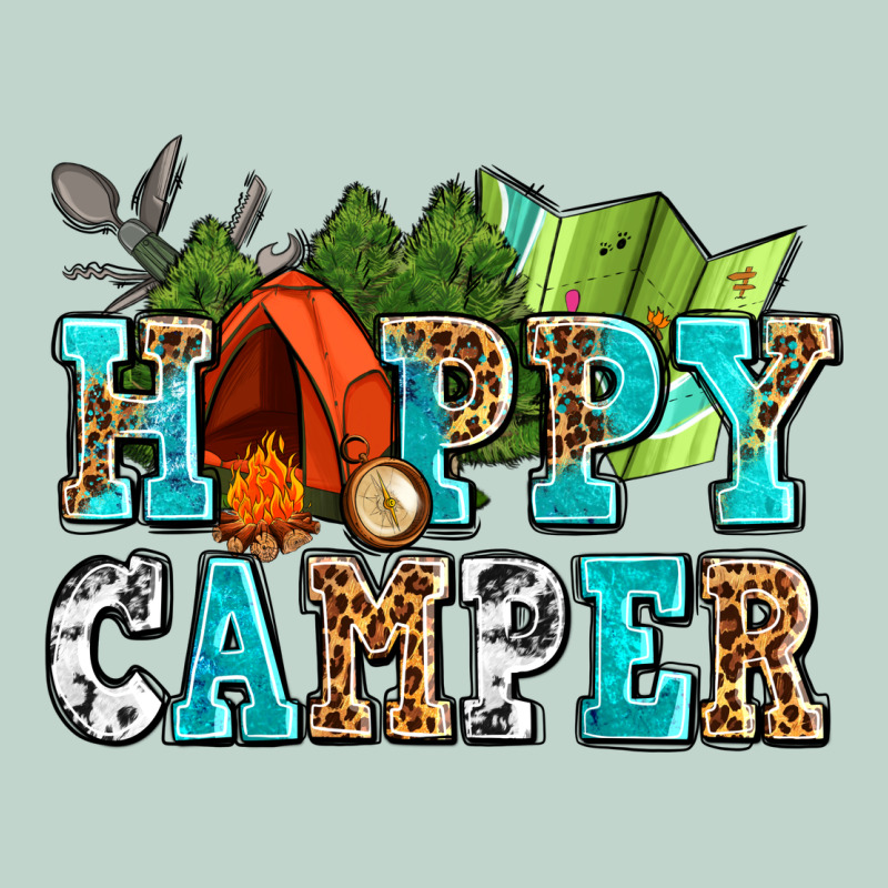 Happy Camper With Trees And Map Zipper Hoodie by AdoDesignShop | Teevron