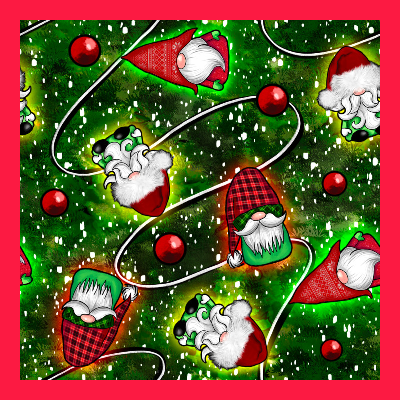 Christmas Gnomes Seamless Pattern Zipper Hoodie by BundleAndBundleShop | Teevron