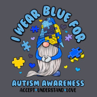 I Wear Blue For Autism Awareness Vintage Hoodie | Teevron