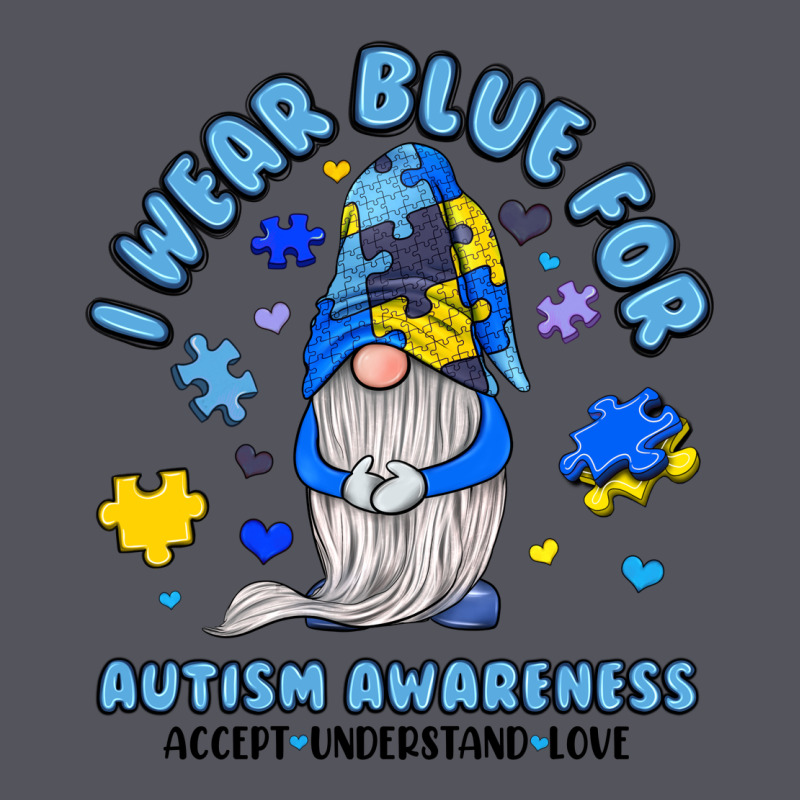 I Wear Blue For Autism Awareness Vintage Hoodie by JahusDesignShop | Teevron