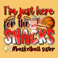 Im Just Here For The Snacks Basketball Sister Vintage Hoodie | Teevron