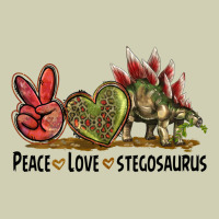 Peace Love Stegosaurus Heavy Core Tee | Teevron