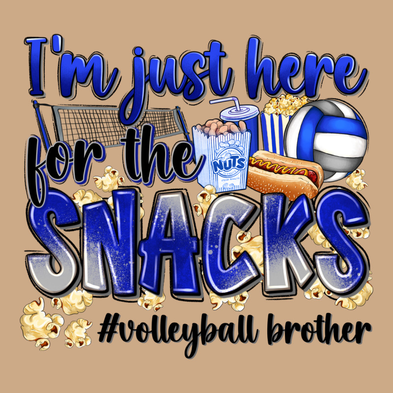 Im Just Here For The Snacks Volleyball Brother Vintage Hoodie by Zillion Design Studio | Teevron