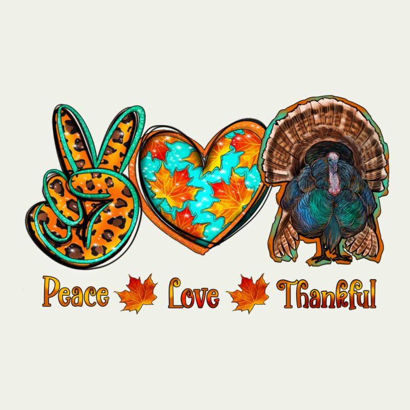 Peace Love Thankful Urban Heavy Tee by RanaPortraitStore | Teevron