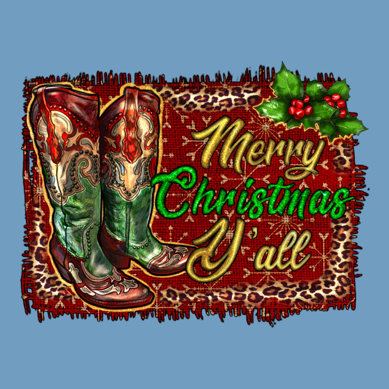 Merry Christmas Y'all Boots Urban Heavy Tee by RanaPortraitStore | Teevron