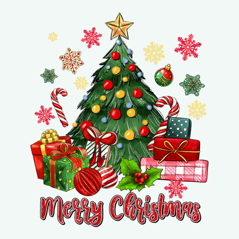 Merry Christmas Tree With Gift Box Premium Hoodie by MaliasSmallBusiness | Teevron