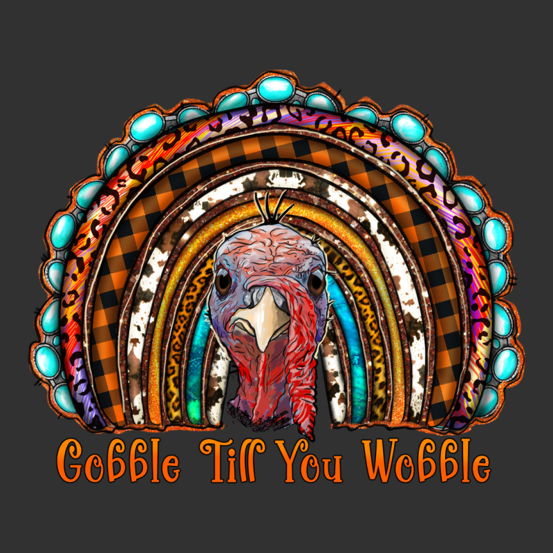 Gobble Till You Wobble Thanksgiving Rainbow Urban Heavy Tee by RanaPortraitStore | Teevron