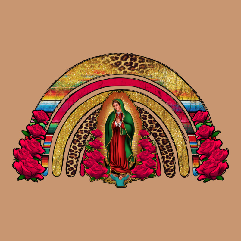 Lady Of Guadalupe Rainbow Heavyweight Hoodie by Jasminsmagicworld | Teevron