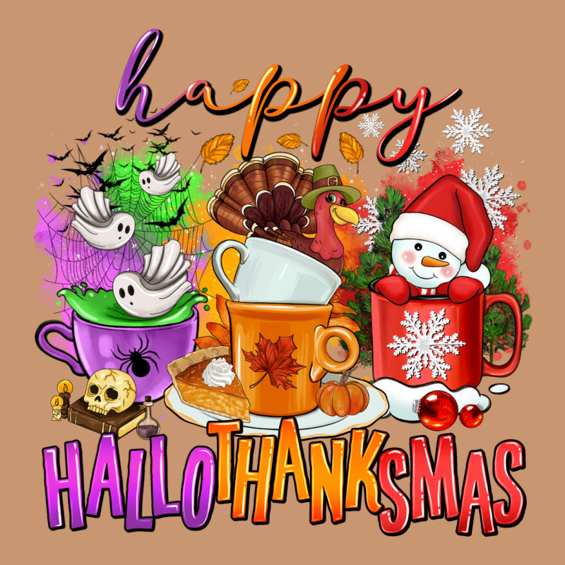 Happy Hallothanksmas Coffee Cups Heavyweight Hoodie by NancyCooperArtShop | Teevron