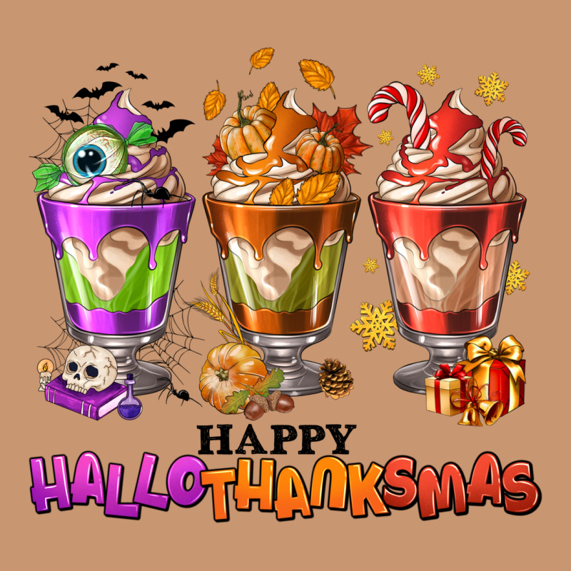 Happy Hallothanksmas Coffee Cups Heavyweight Hoodie by NancyCooperArtShop | Teevron