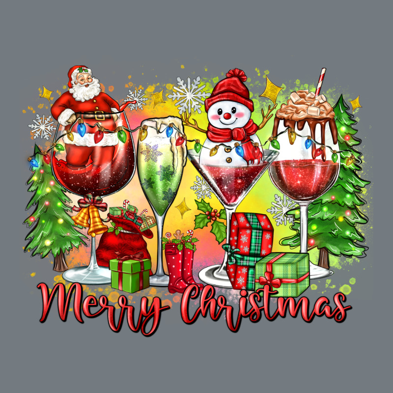 Merry Christmas Wine Glasses Heavyweight Sweatshirt by Zillion Design Studio | Teevron
