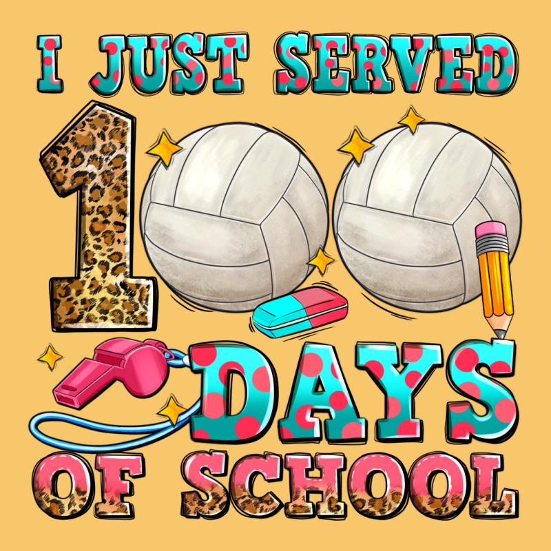 I Just Served 100 Days Of School Volleyball Vintage Hoodie by Zillion Design Studio | Teevron