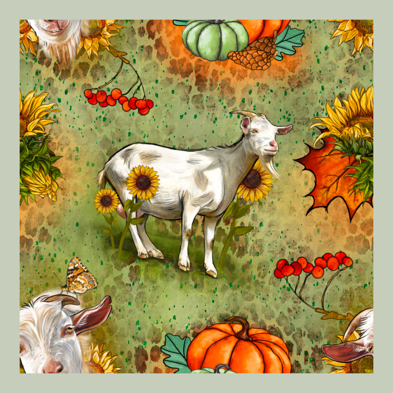 Fall Goats Seamless Pattern Classic Tee by BundleAndBundleShop | Teevron