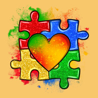 Autism Puzzle Pieces Heart Vintage Hoodie | Teevron