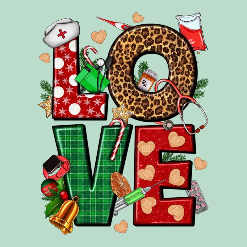 Love Nurse Christmas Premium Hoodie by NancyCooperArtShop | Teevron