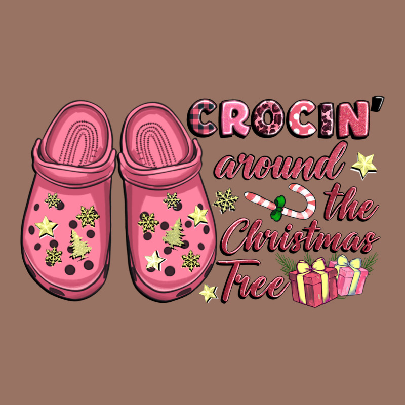 Pink Christmas Crocin' Around The Christmas Tree Premium Hoodie by NancyCooperArtShop | Teevron
