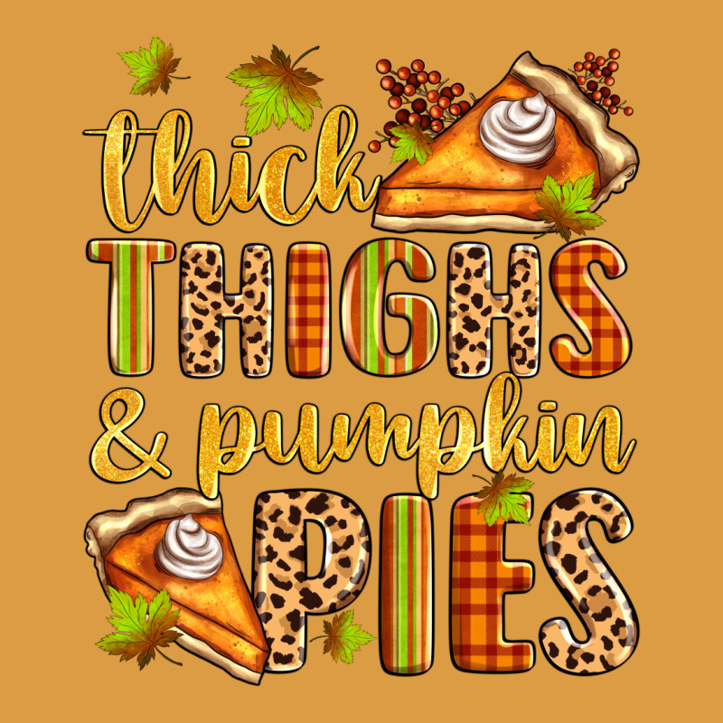 Thick Thighs And Pumpkin Pies Urban Heavy Tee by Zillion Design Studio | Teevron