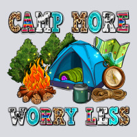 Camp More Worry Less Zipper Hoodie | Teevron