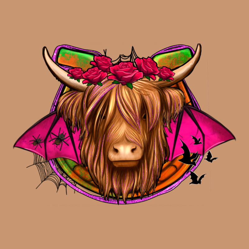 Halloween Highland Cow Horseshoe Heavyweight Hoodie by Jasminsmagicworld | Teevron