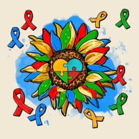 Autism Sunflower Ribbon Ladies Tee | Teevron
