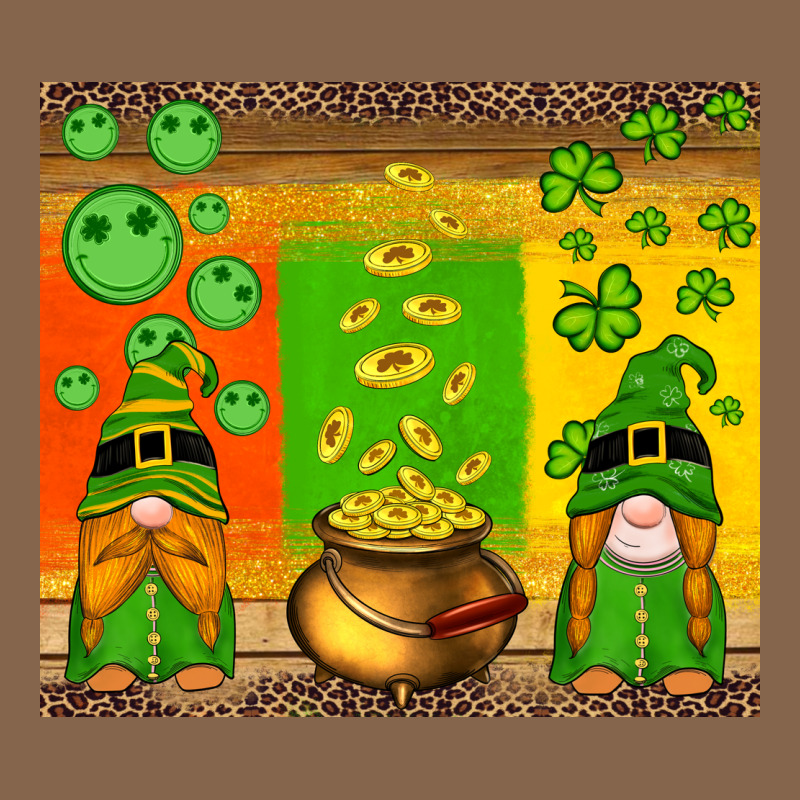 St Patricks Gnomes And Coins With Shamrock Premium Tee by Artiststas | Teevron