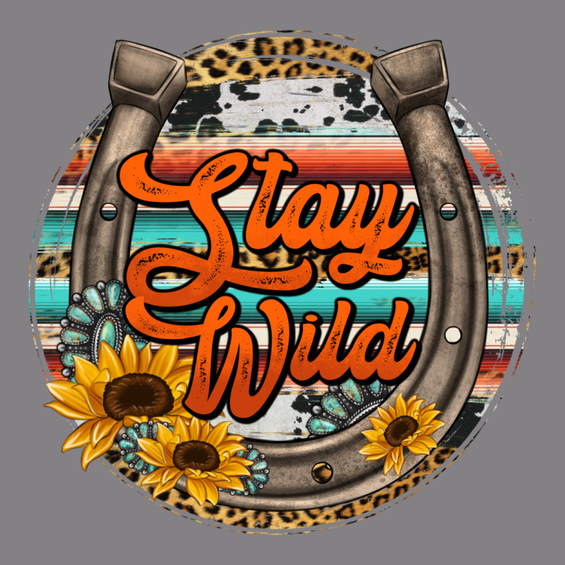 Stay Wild Horseshoe Heavyweight Hoodie by Jasminsmagicworld | Teevron